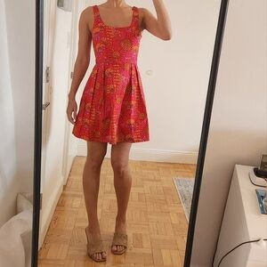 JB Julie Brown Dawson Red Jungle Dress, sz 6